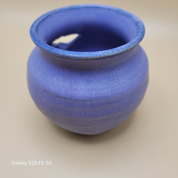 Studio Pottery Face Vase Pot Vessel Smiling Face Hand Made Egg Separator - Picture 4 of 11